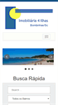 Mobile Screenshot of imobiliaria4ilhas.com.br